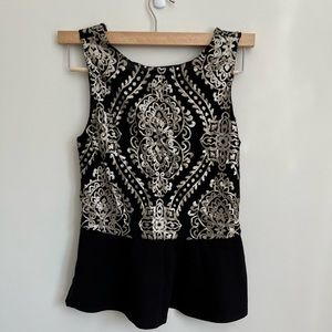 RW&CO sequin peplum top